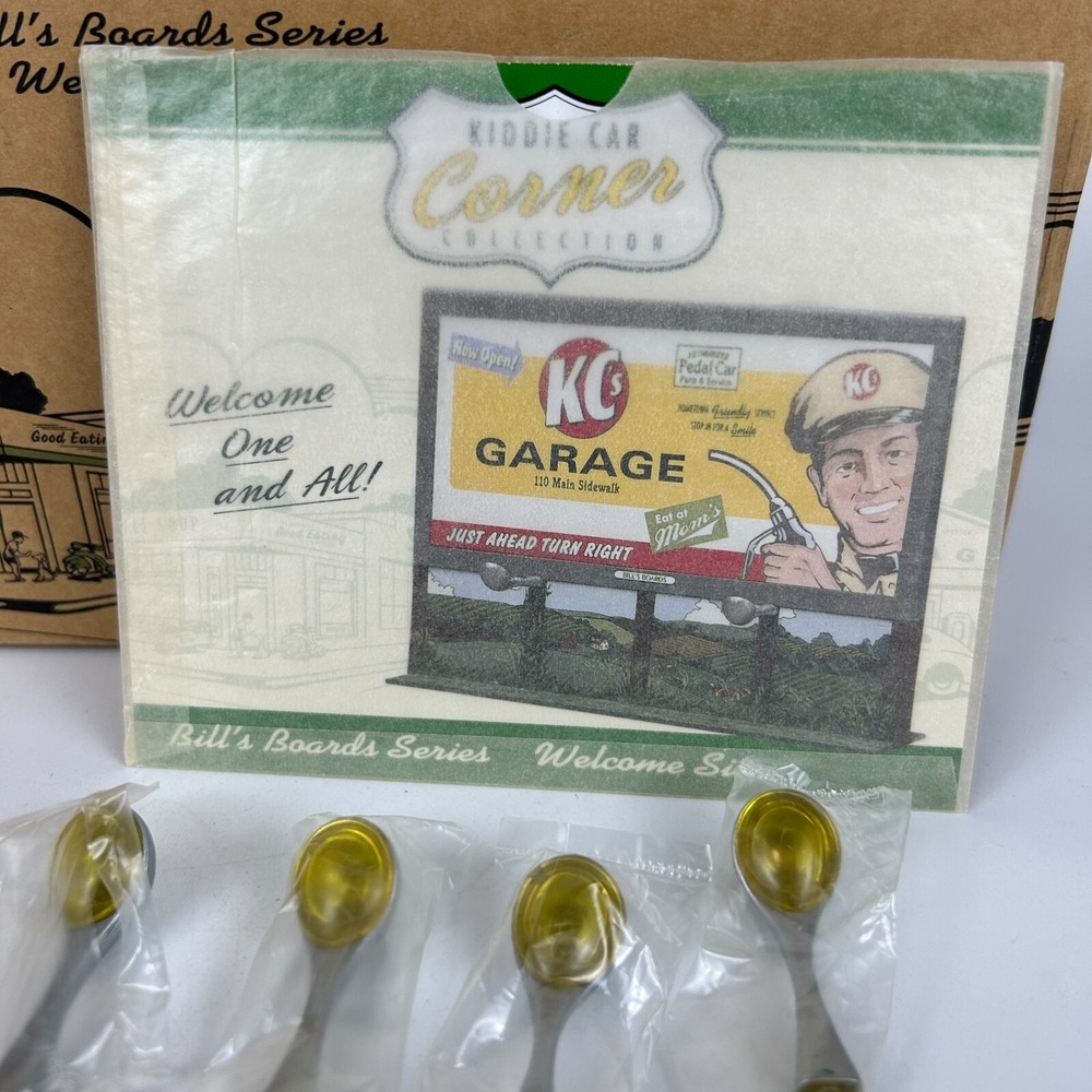 Hallmark Kiddie Car Classics Corner Collection Bill's Boards Series Welcome Sign